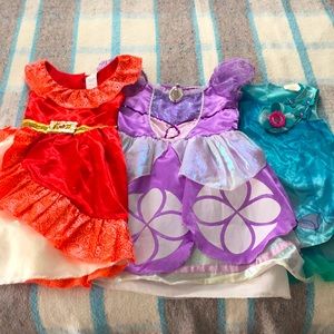 Disney dress up dresses size 4-6x